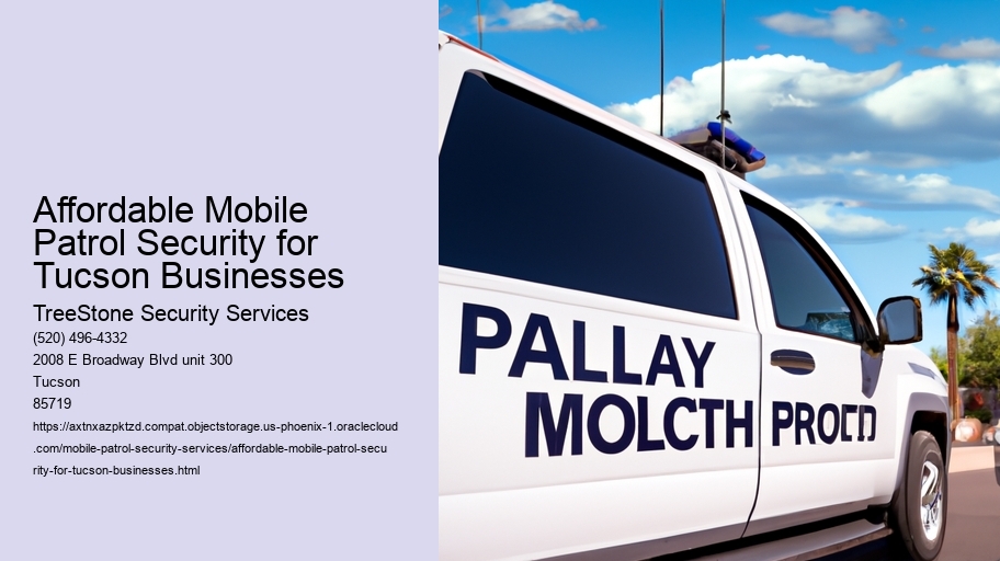 Affordable Mobile Patrol Security for Tucson Businesses