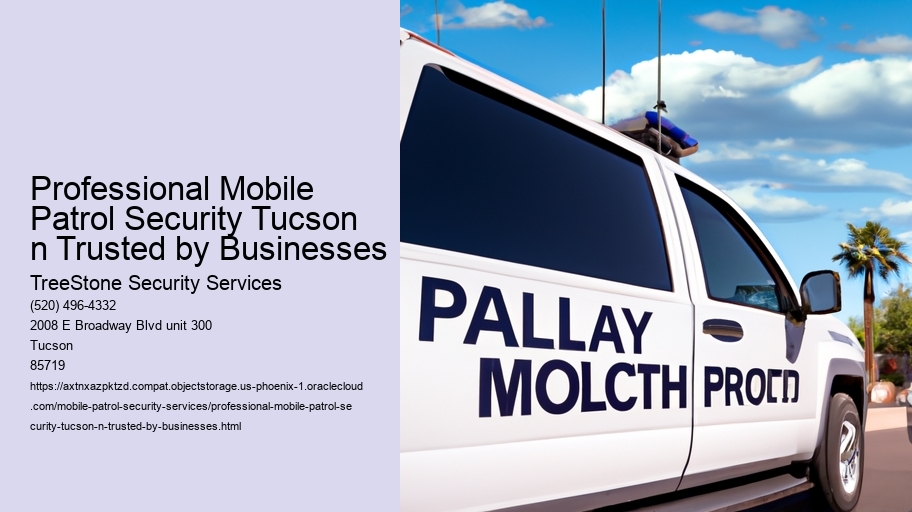 Professional Mobile Patrol Security Tucson n Trusted by Businesses